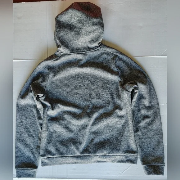 Nike Therma-Fit Hoodie Gray Youth Size XL Sweatshirt Thumb Holes Stain Repel - Picture 16 of 16